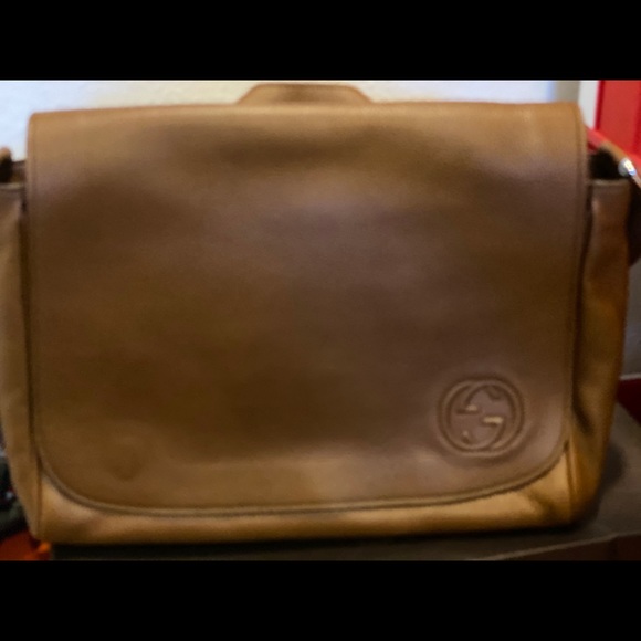 *Authentic* Gucci Brown Diaper Bag - Picture 2 of 14
